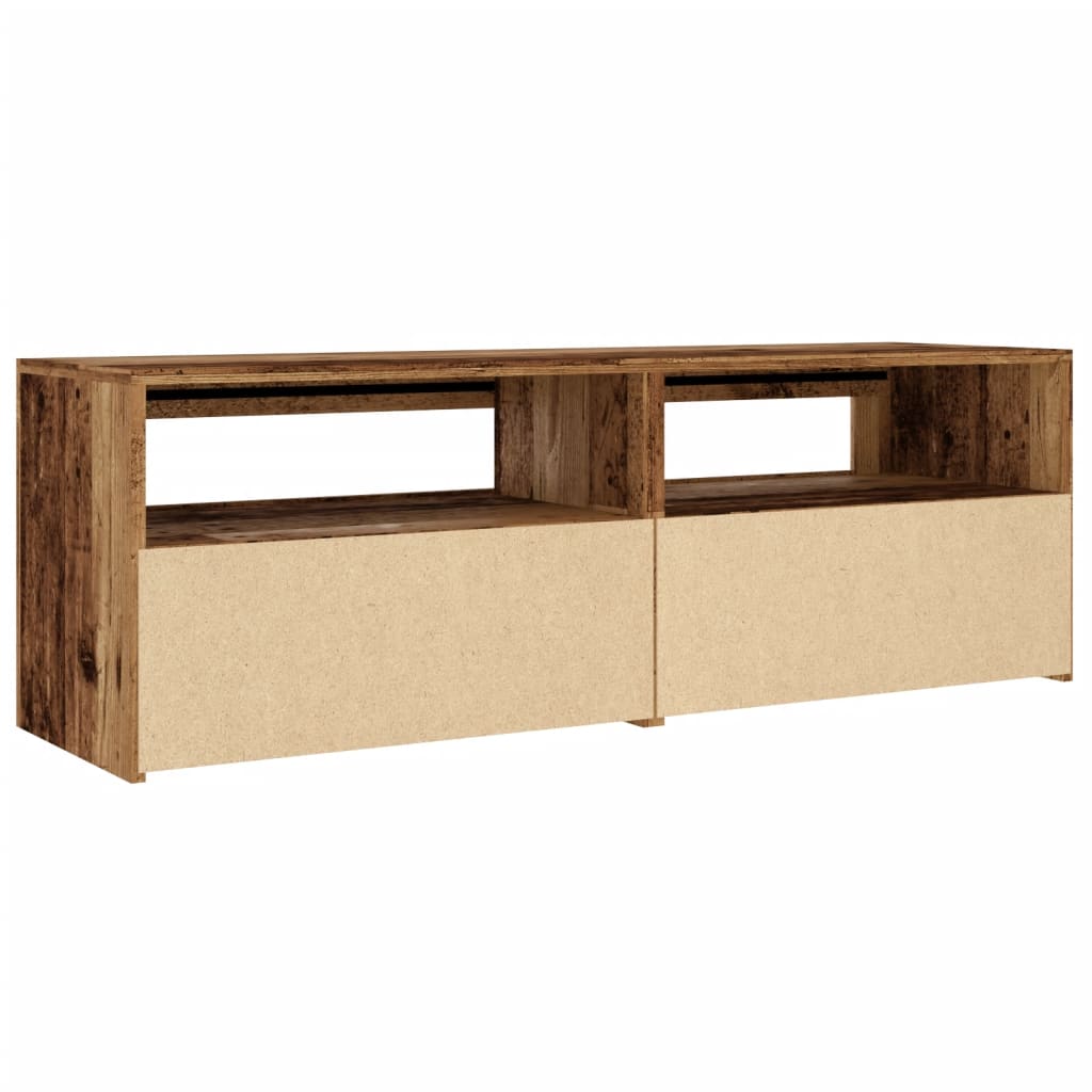 Tv-Meubel Met Led 120X35X40 Cm Bewerkt Hout