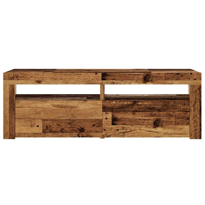 Tv-Meubel Met Led 120X35X40 Cm Bewerkt Hout