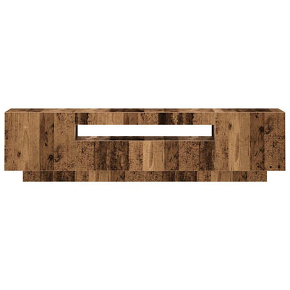 Tv-Meubel Met Led 160X35X40 Cm Bewerkt Hout