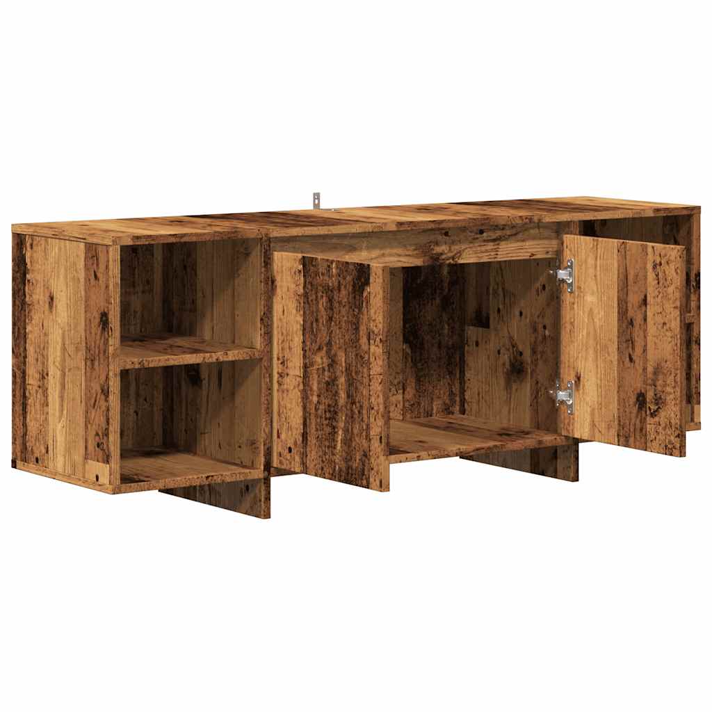 Tv-Meubel 130X35X50 Cm Bewerkt Hout Kleurig