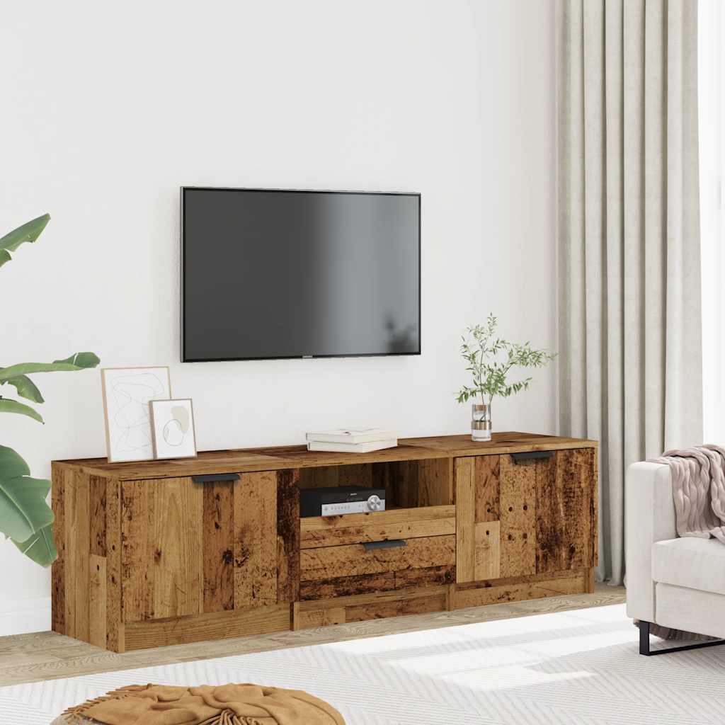 Tv-Meubel 140X35X40 Cm Bewerkt Hout Kleurig