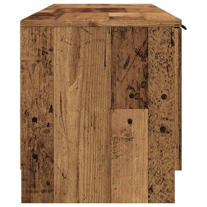 Tv-Meubel 140X35X40 Cm Bewerkt Hout Kleurig