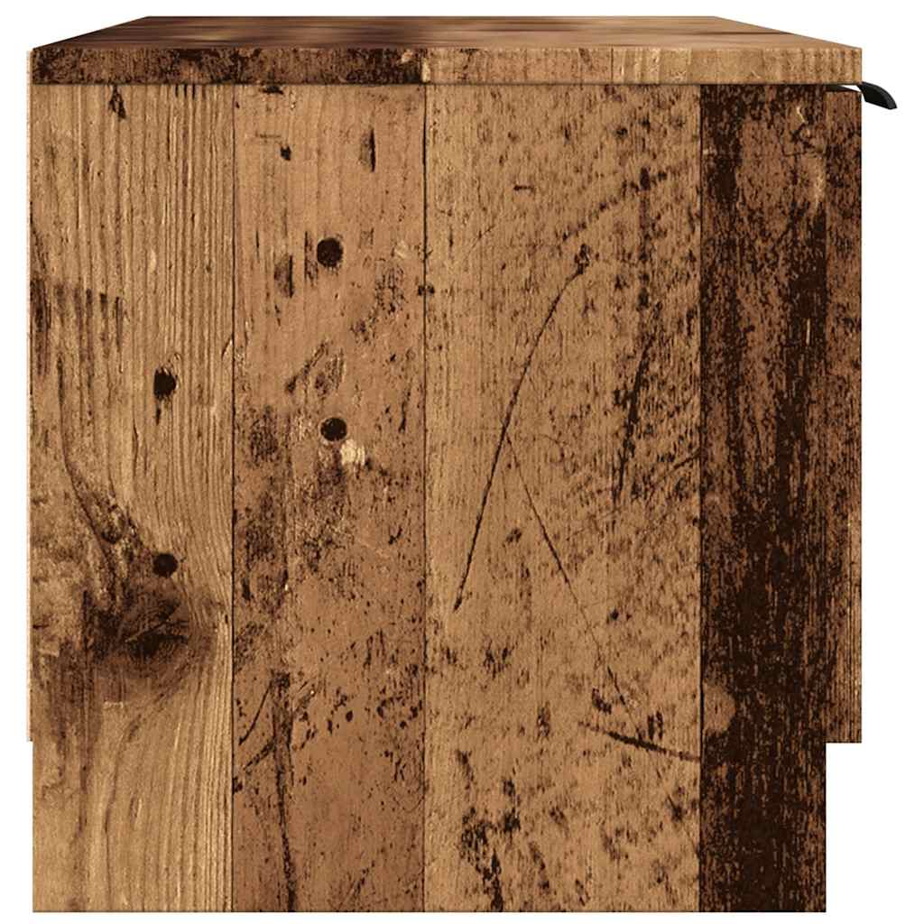 Tv-Meubel 102X35X36,5 Cm Bewerkt Hout Kleurig