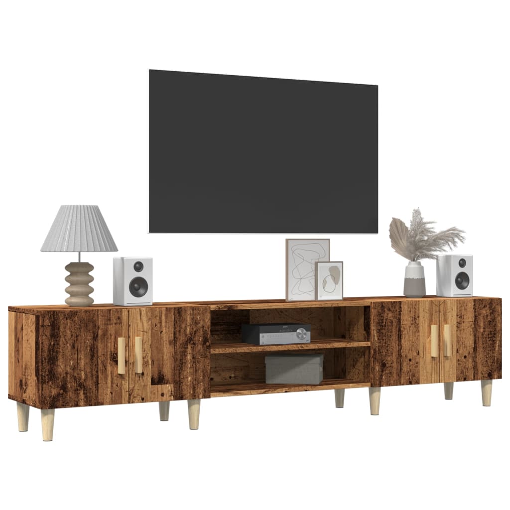 Tv-Meubel 180X31,5X40 Cm Bewerkt Hout Kleurig