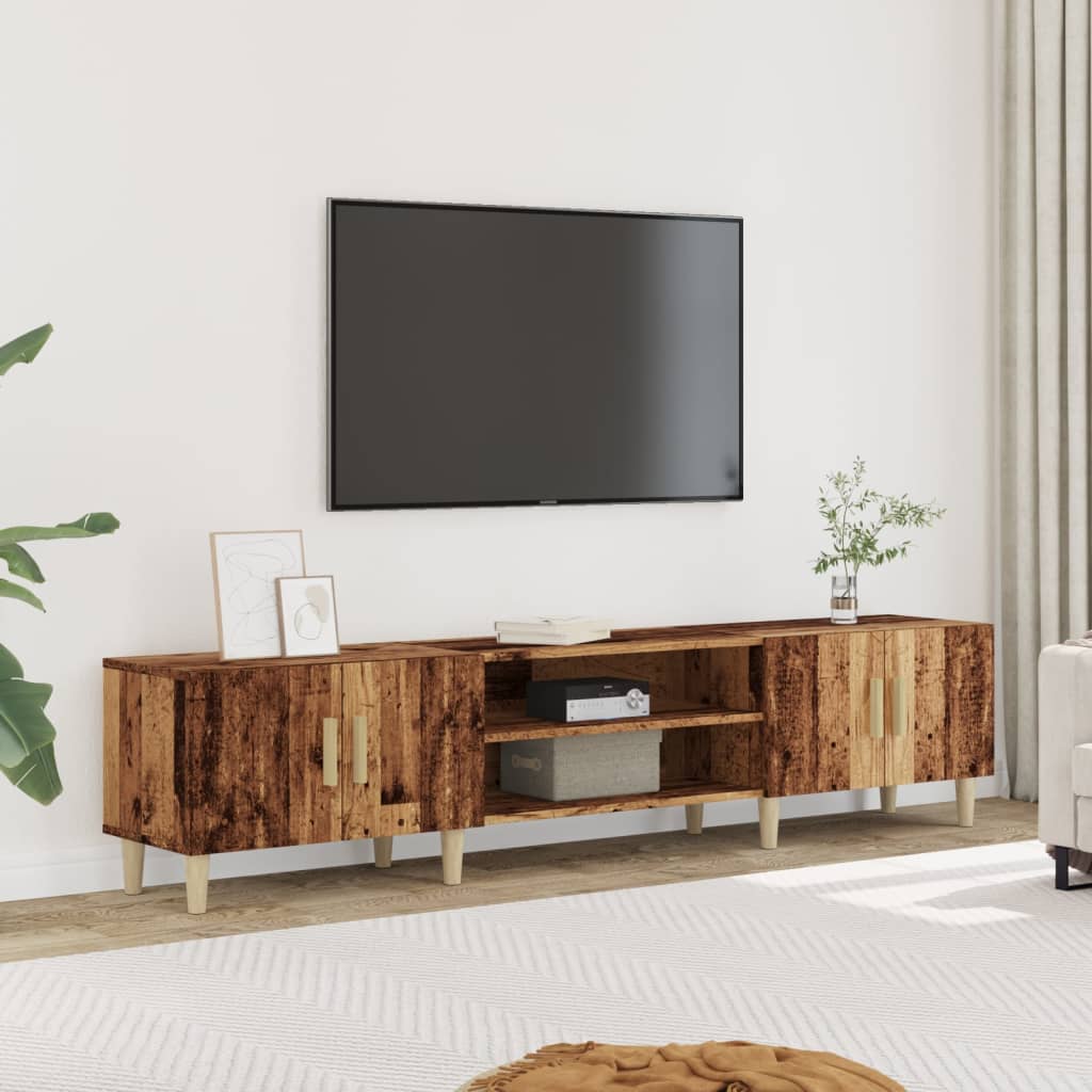 Tv-Meubel 180X31,5X40 Cm Bewerkt Hout Kleurig