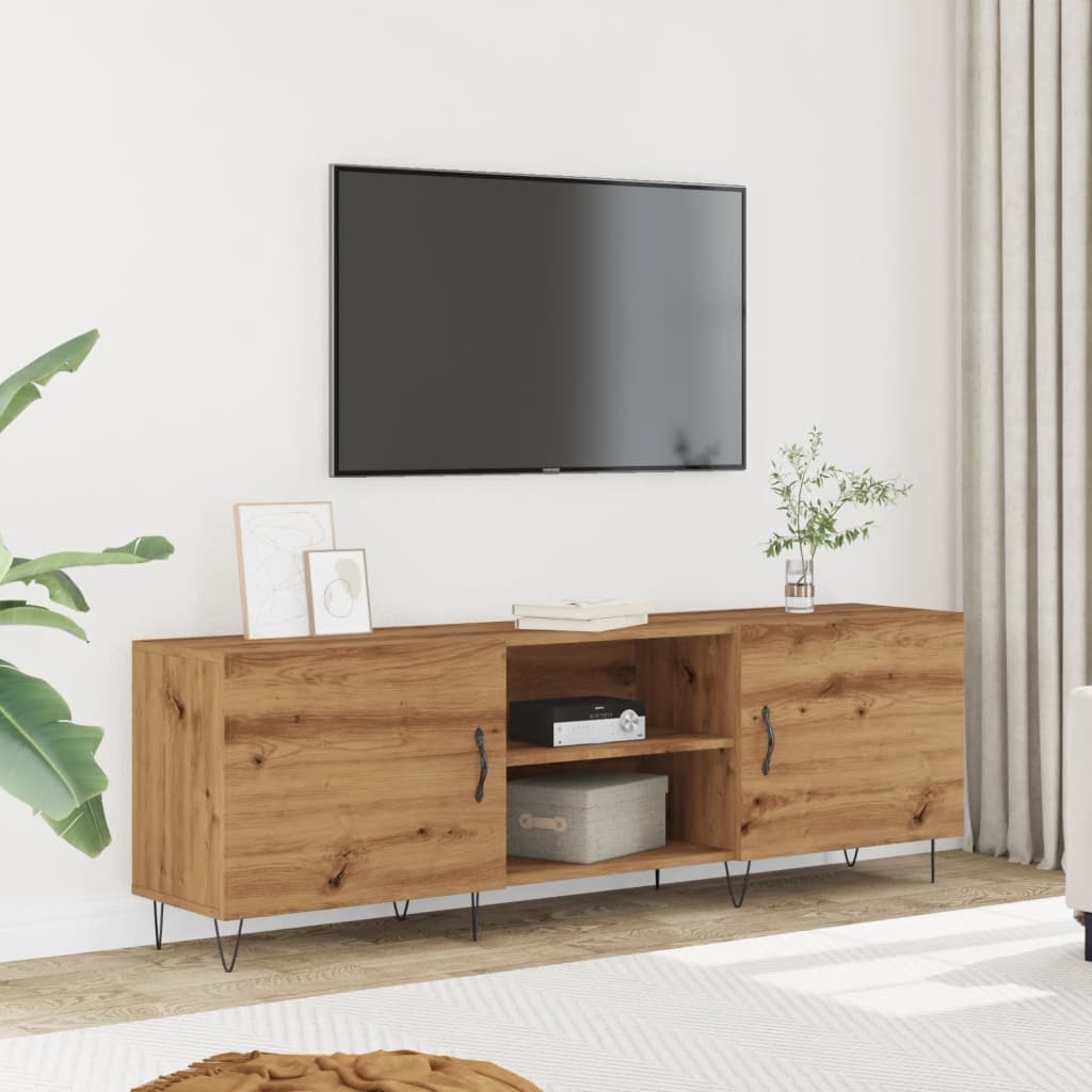 Tv-Meubel 150X30X50 Cm Bewerkt Hout Kleurig