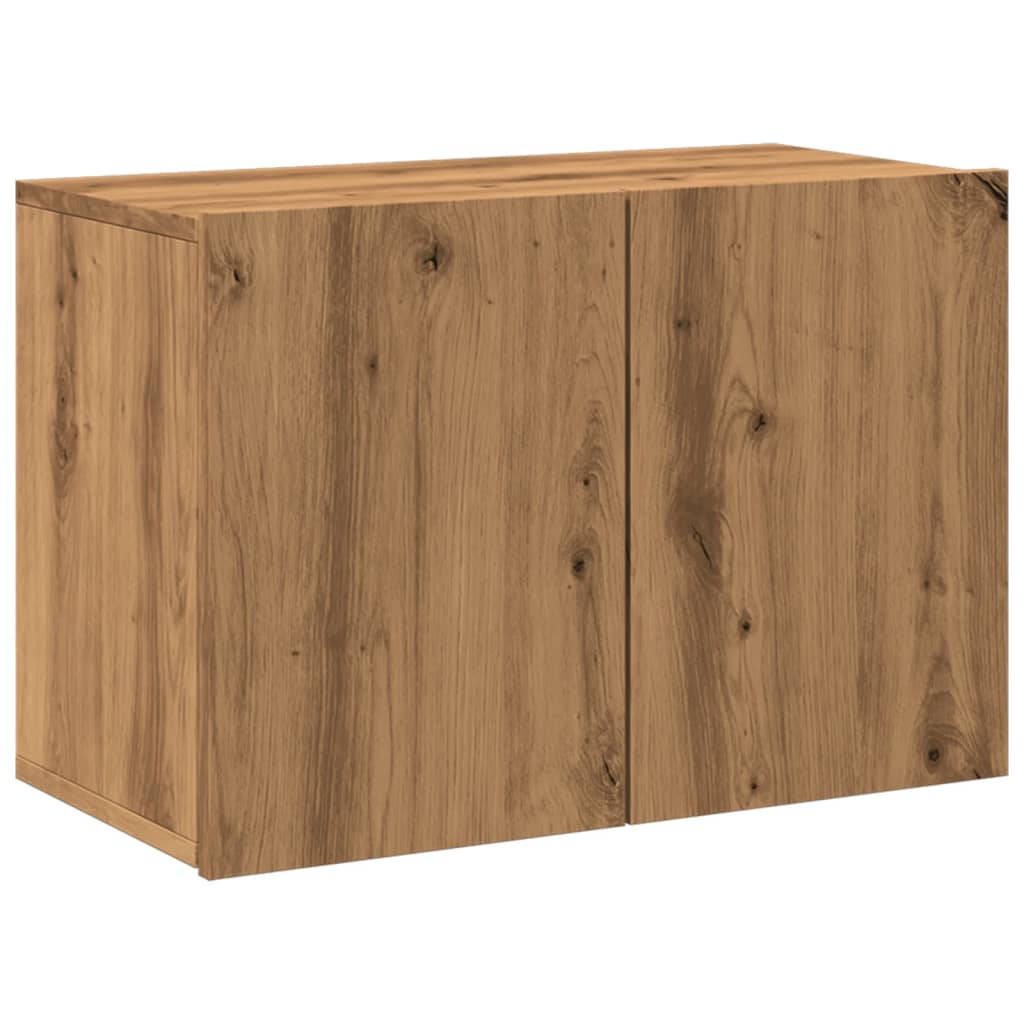 Tv-Meubel Wandgemonteerd 60X30X41 Cm Artisanaal Eikenkleurig