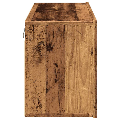 Tv-Meubel Wandgemonteerd 80X30X41 Cm Oud Houtkleurig