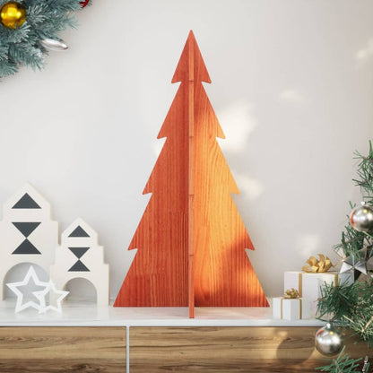 Kerstdecoratie Kerstboom 59,5 Cm Massief Grenenhout