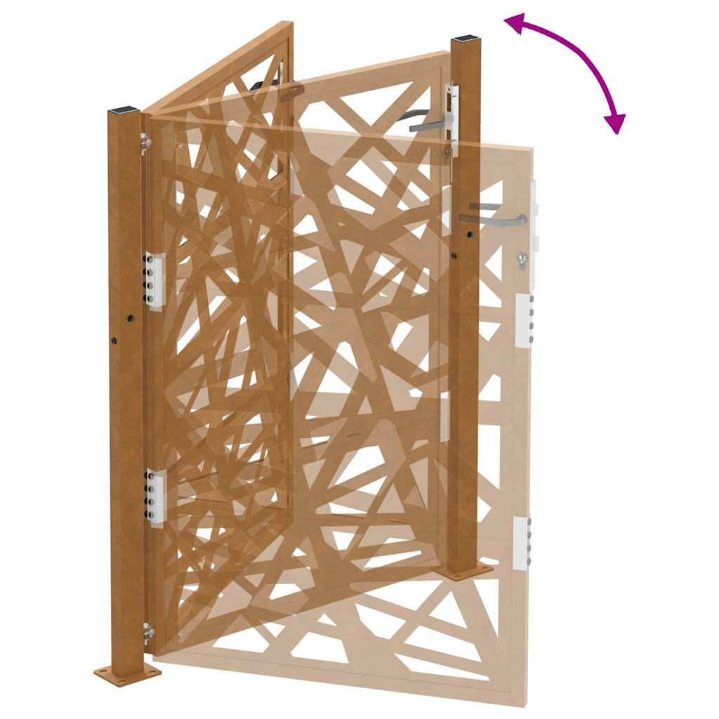 Poort Met Weervast Staal