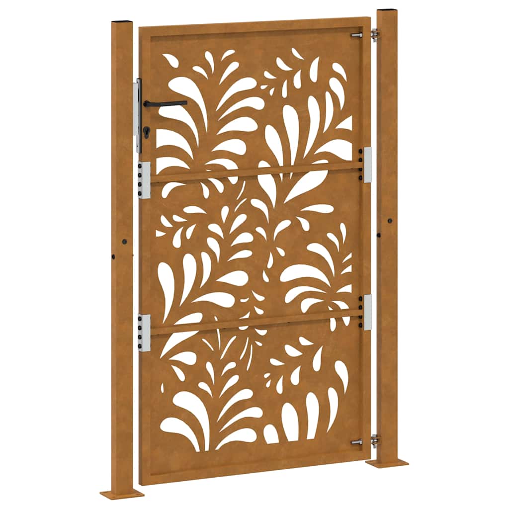 Poort Met Golfontwerp Weervast Staal