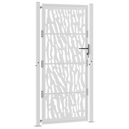 Poort Met Sporenontwerp Weervast Staal