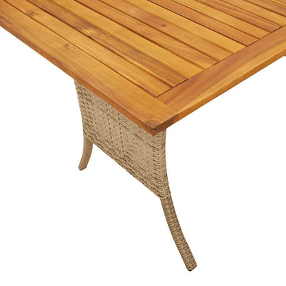 Tuinbank 3-Zits Met Kussens & Tafel Poly Rattan