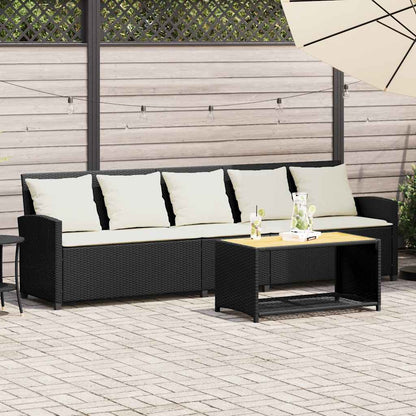 Tuinbank Met Kussens Poly Rattan