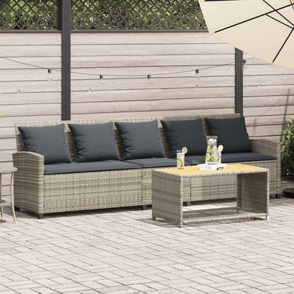Tuinbank Met Kussens Poly Rattan