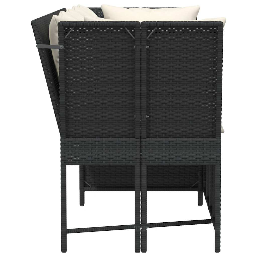 Tuinbank Met Kussens Poly Rattan