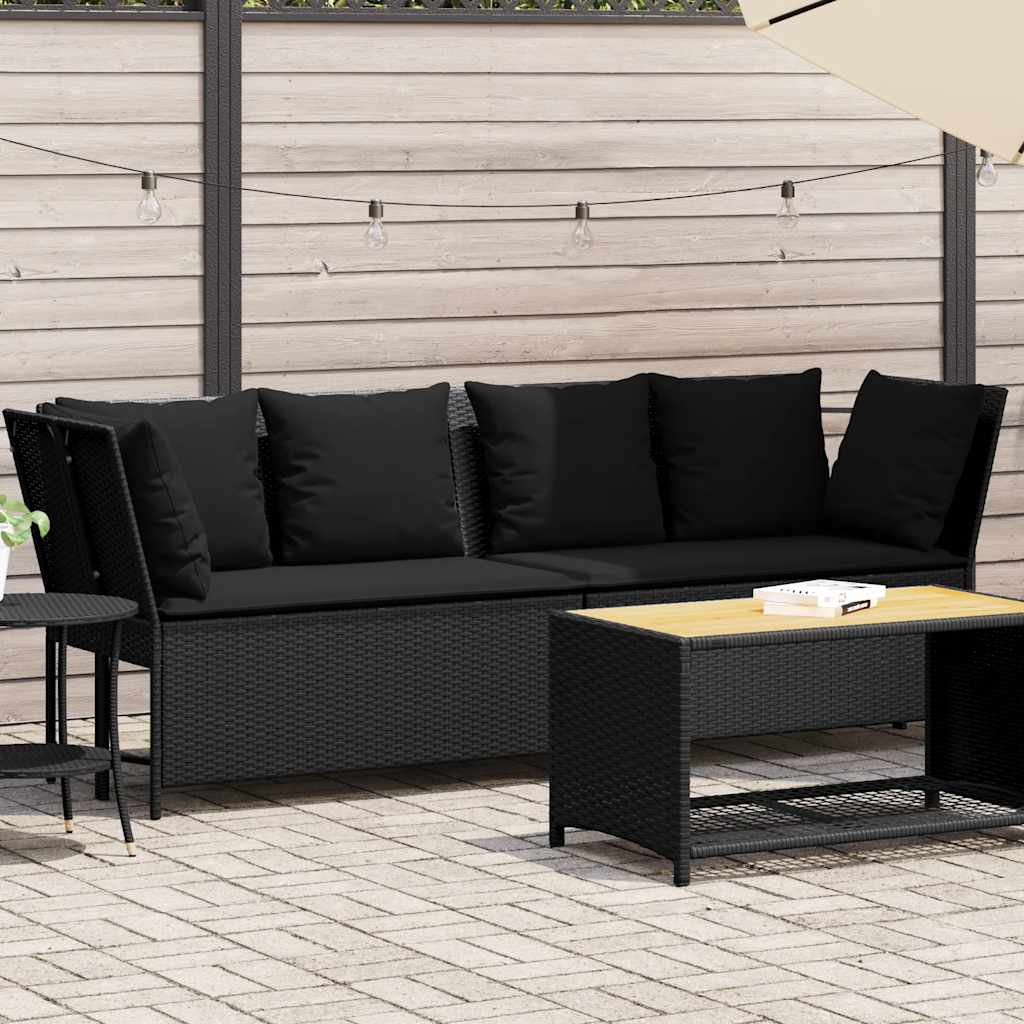 Tuinbank Met Kussens Poly Rattan