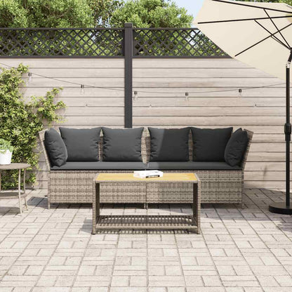Tuinbank Met Kussens Poly Rattan