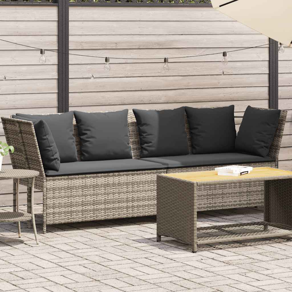 Tuinbank Met Kussens Poly Rattan