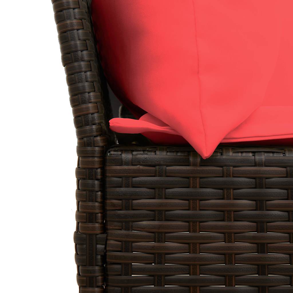 Tuinbank Met Kussens Poly Rattan