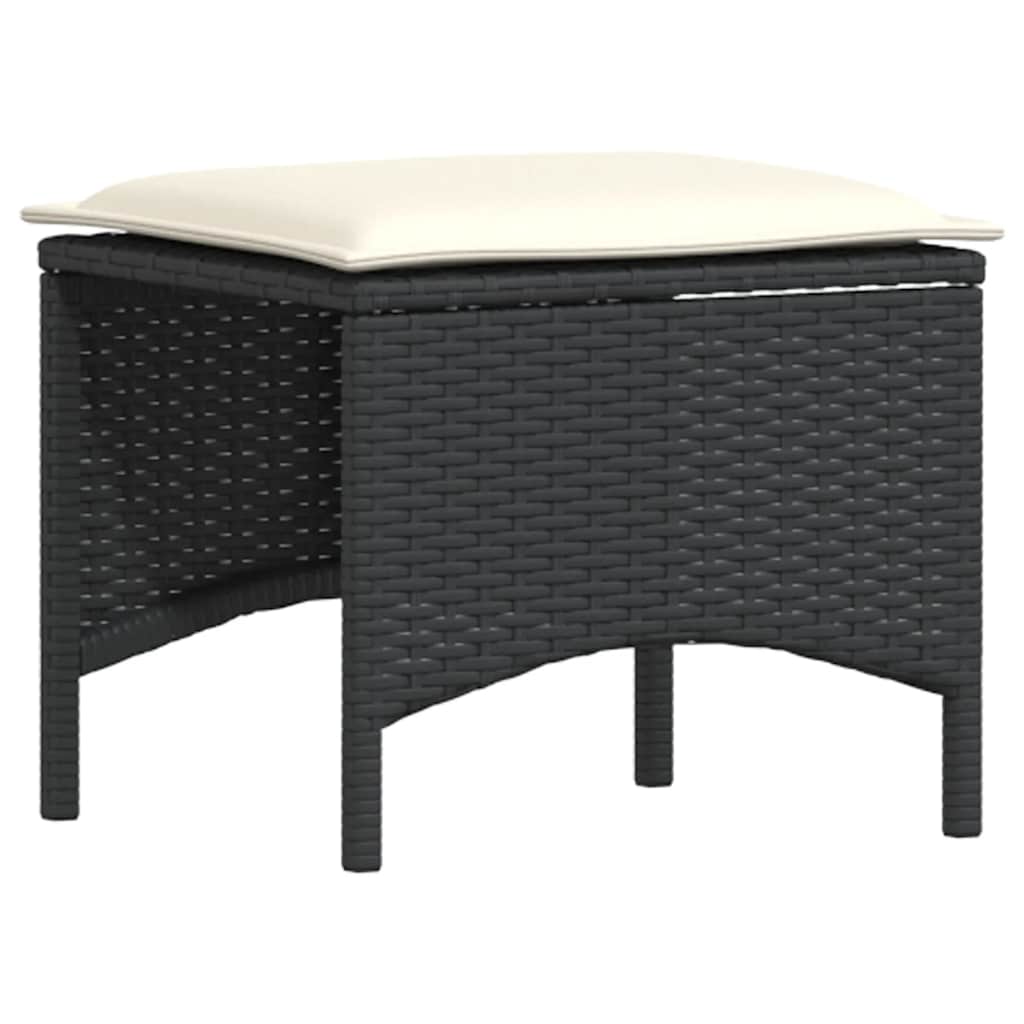 4-Delige Tuinset Met Kussens Poly Rattan