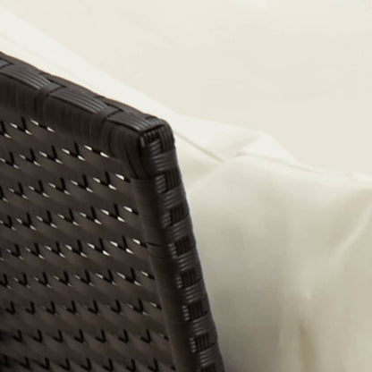 4-Delige Tuinset Met Kussens Poly Rattan