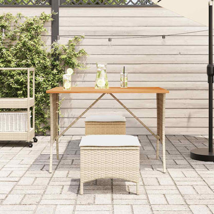 3-Delige Tuinset Met Kussens Poly Rattan