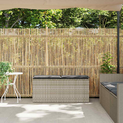 Tuinbank Met Kussen 110X40X44 Cm Poly Rattan
