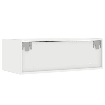 Tv-Meubel Met Led-Verlichting 75X35,5X25 Cm Wit Beige