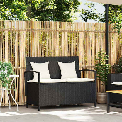 Tuinbank Met Kussen Poly Rattan