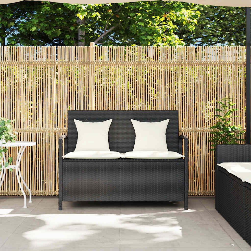 Tuinbank Met Kussen Poly Rattan