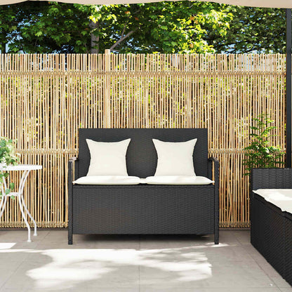 Tuinbank Met Kussen Poly Rattan