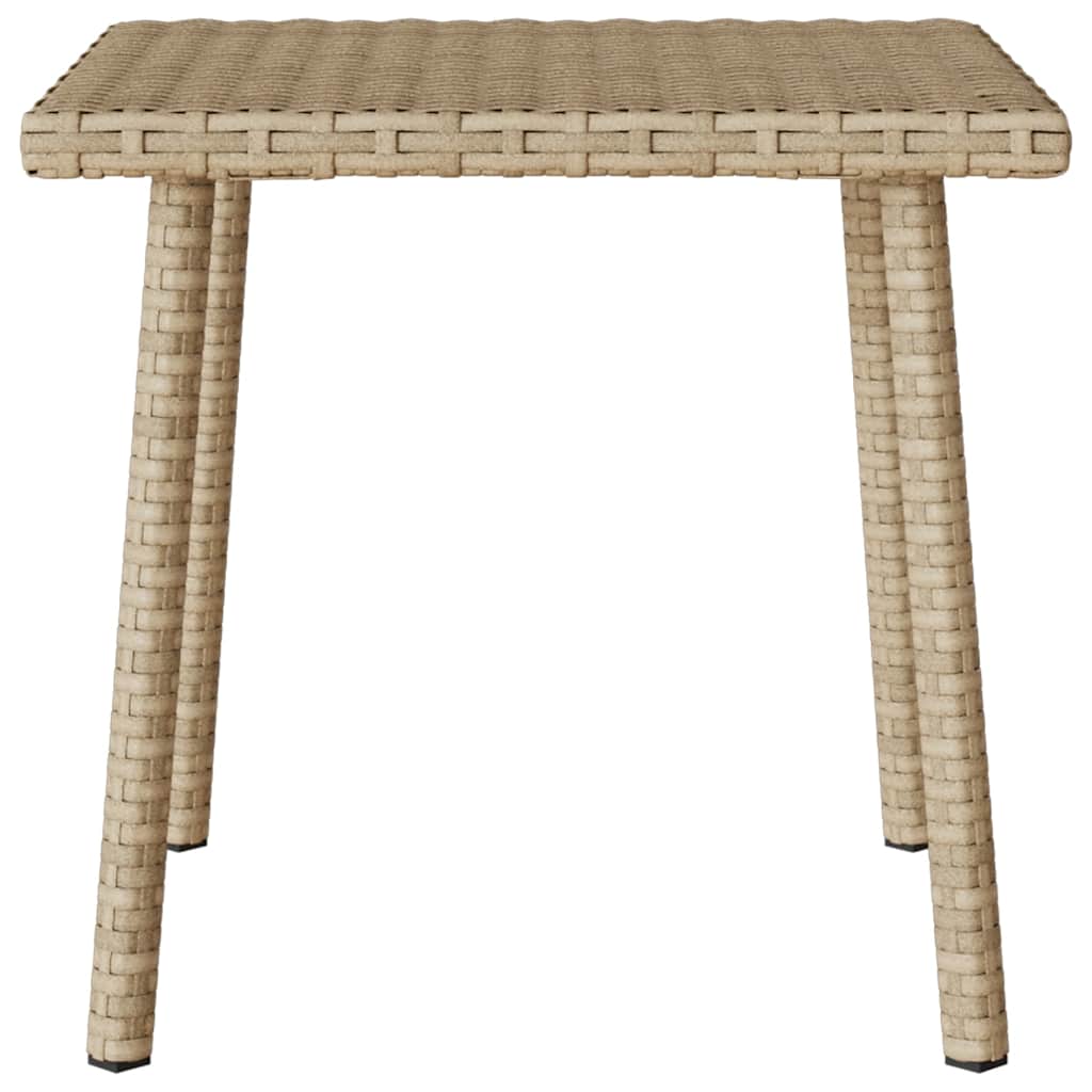 Tuin Salontafel Rechthoekig Poly Rattan