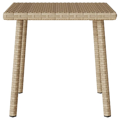 Tuin Salontafel Rechthoekig Poly Rattan