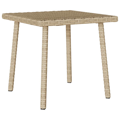 Tuin Salontafel Rechthoekig Poly Rattan