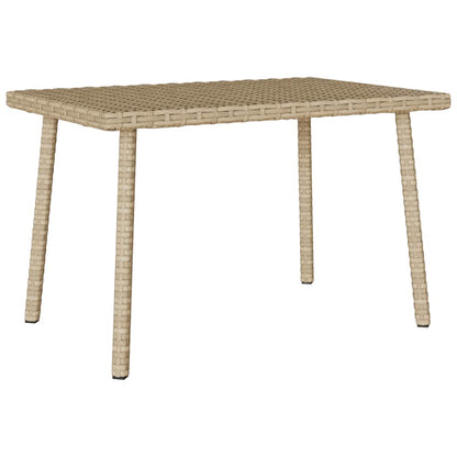 Tuin Salontafel Rechthoekig Poly Rattan