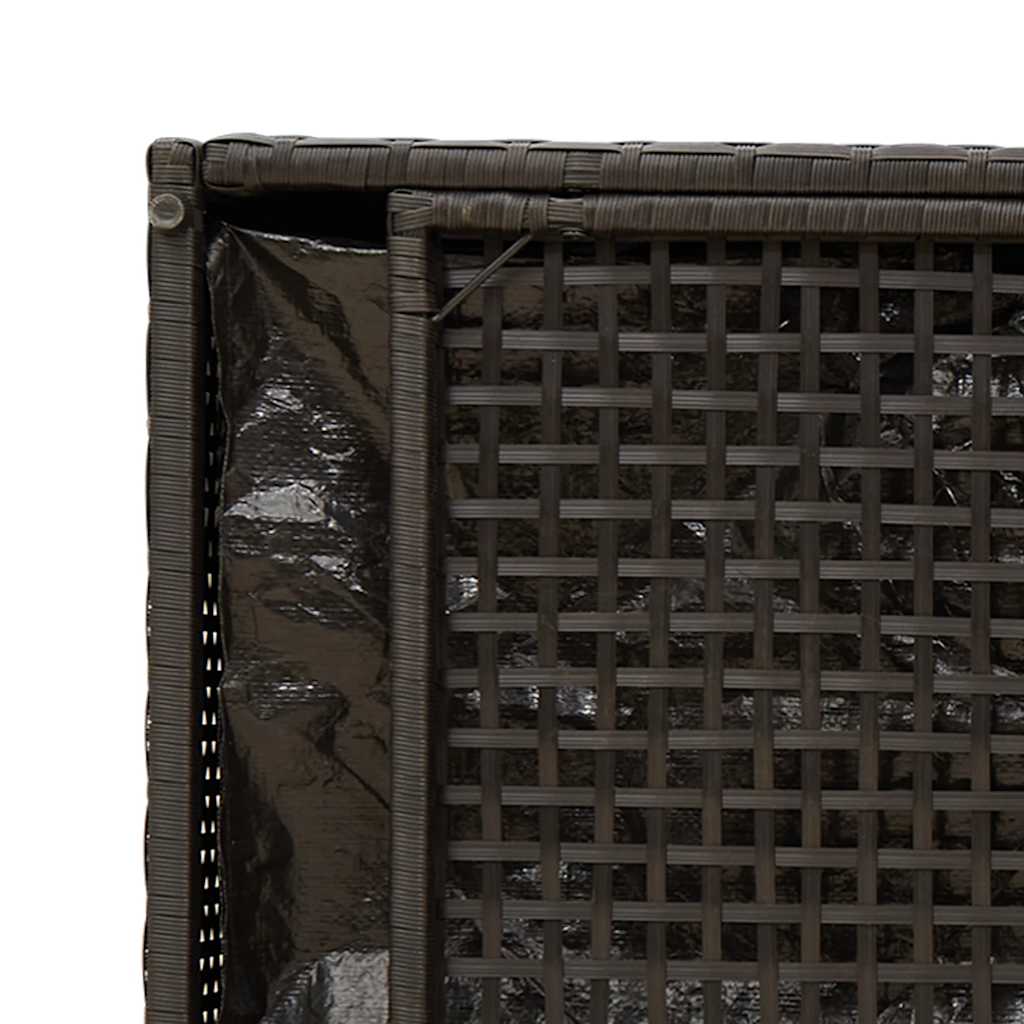 Opbergbank Met Kussen Voor Buiten 100 Cm Poly Rattan