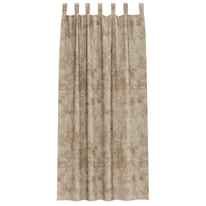 Gordijn Met Gordijnen 2 Pcs 225 X 140 Cm Fluweel Champagne