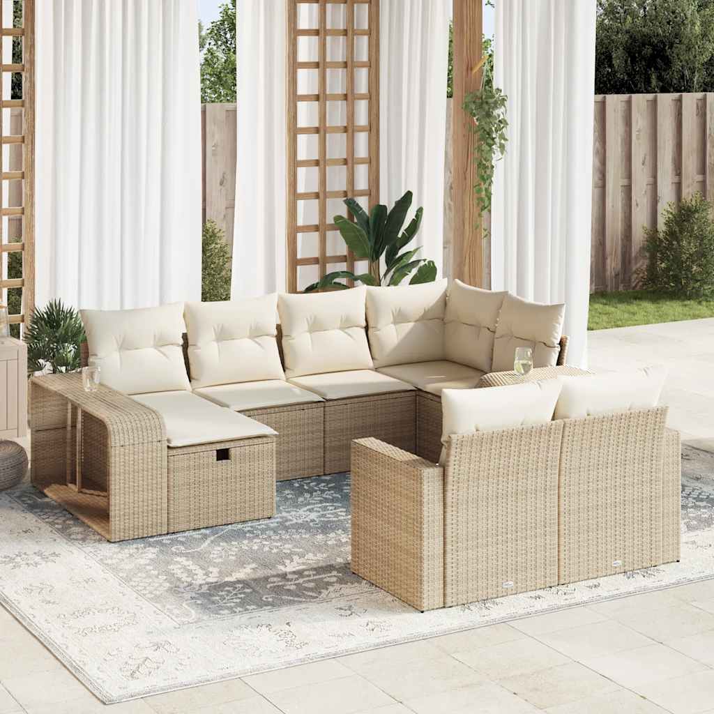 Tuinset Met Kussens Poly Rattan
