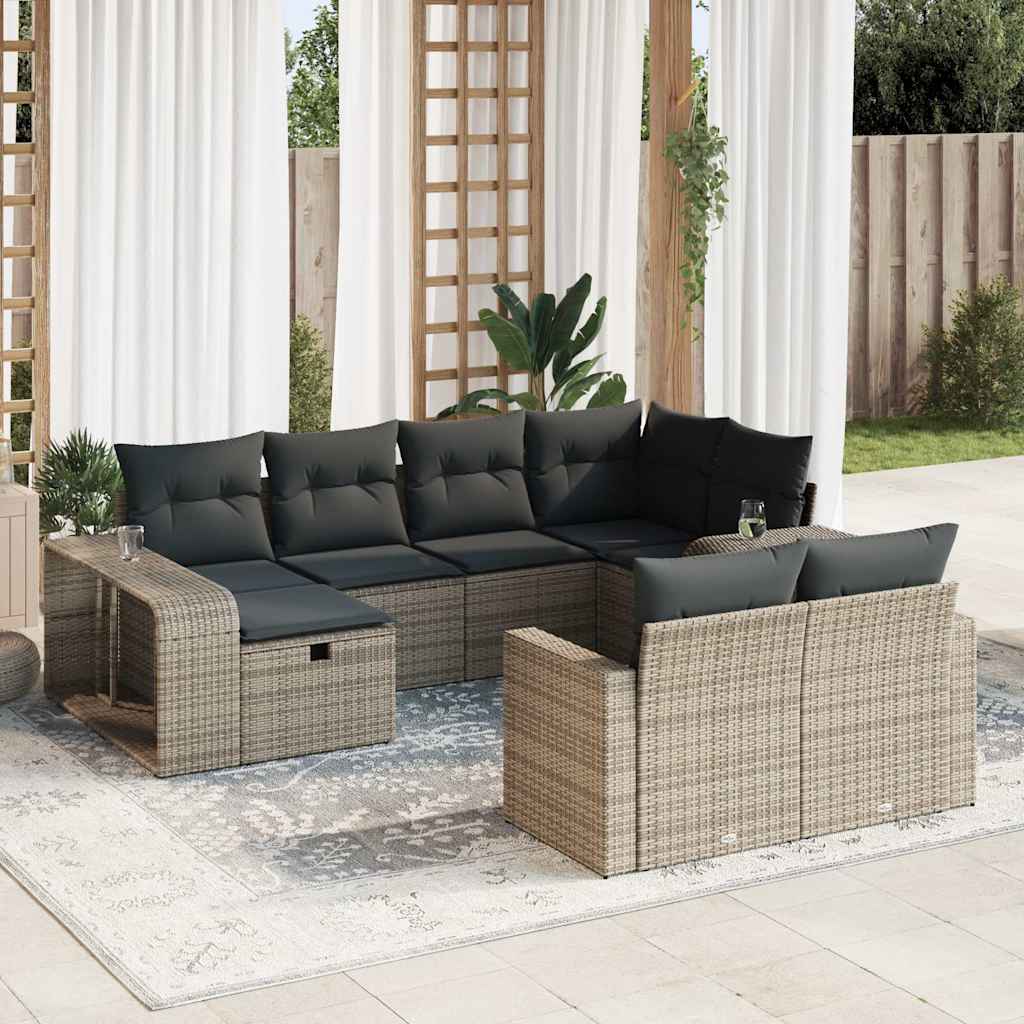 Tuinset Met Kussens Poly Rattan