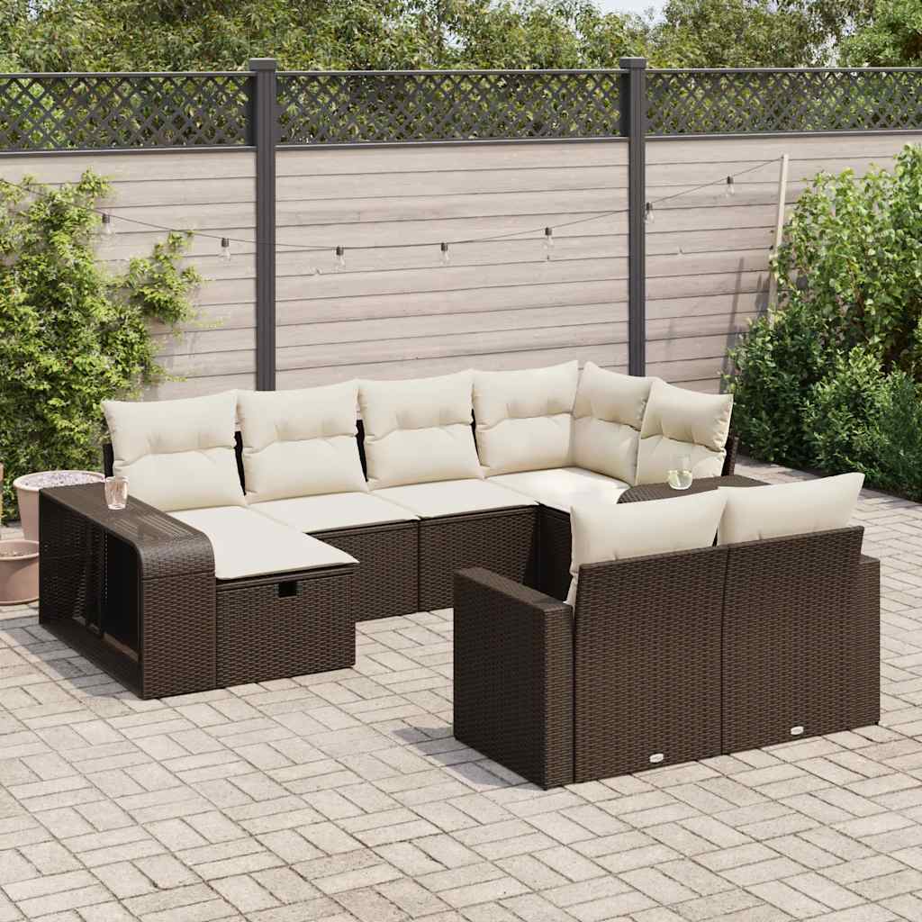 Tuinset Met Kussens Poly Rattan