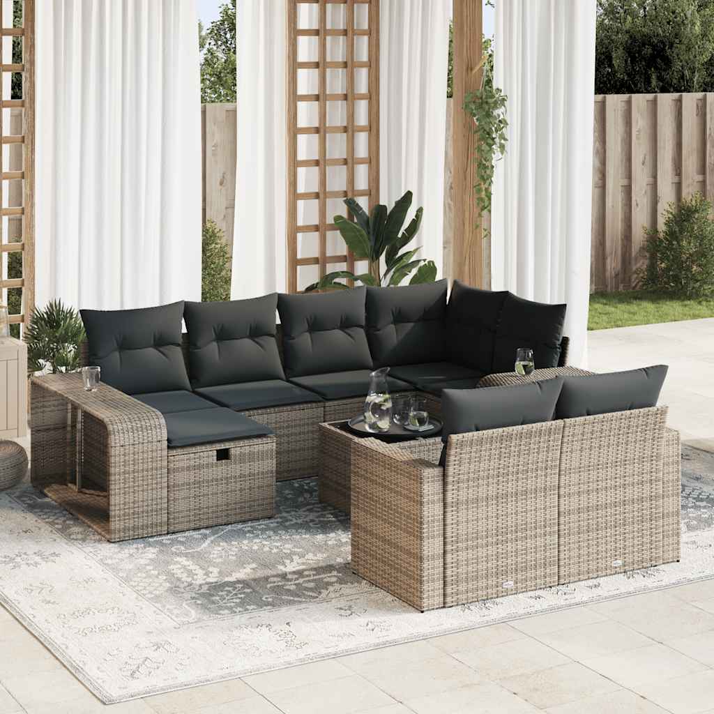 Tuinset Met Kussens Poly Rattan