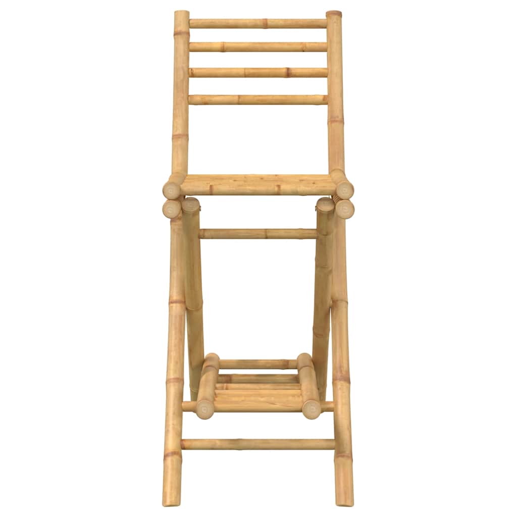 Barkrukken Met Voetsteunen Voor Buiten 2 St Opvouwbaar Bamboe