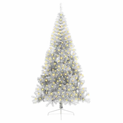 Kunstmatig Voorverlicht Kerstboom Met 300 Led Pet Zilver