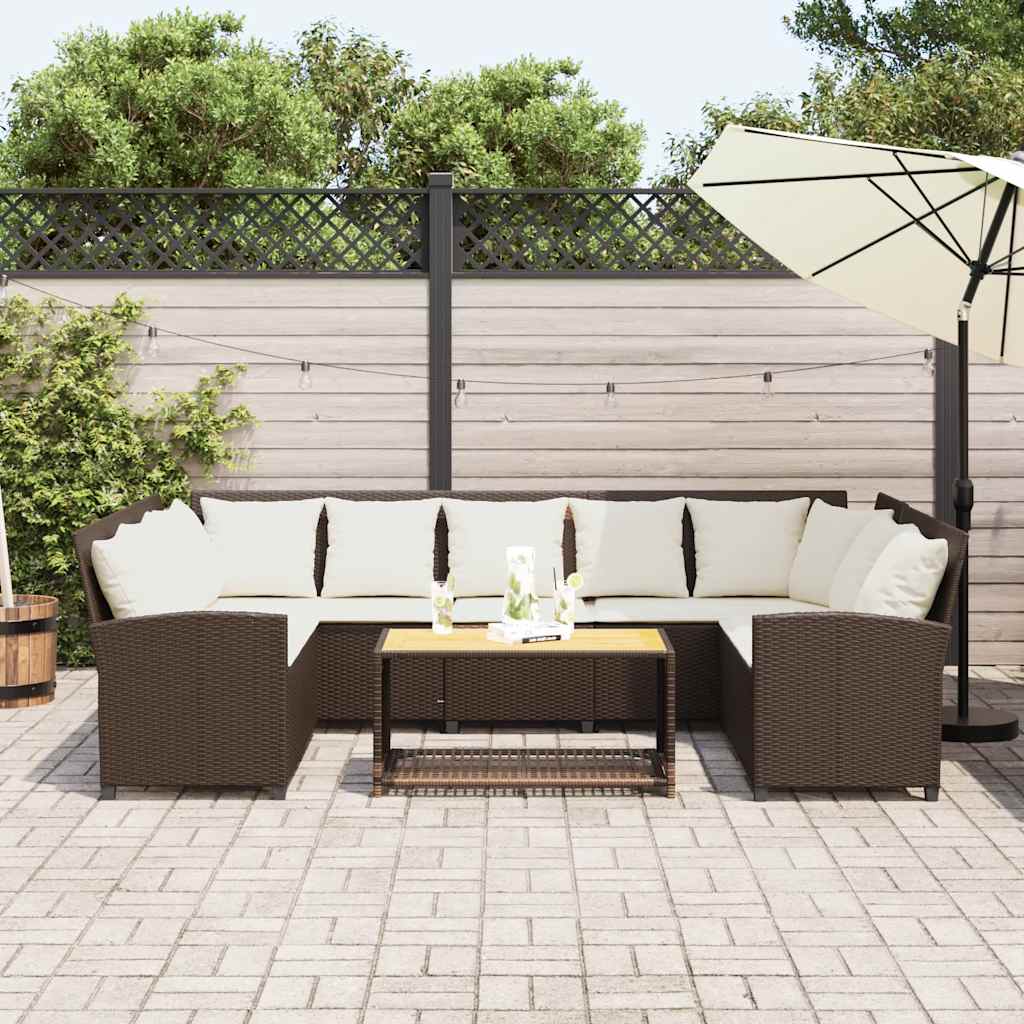 Tuinbank Met Kussens Poly Rattan
