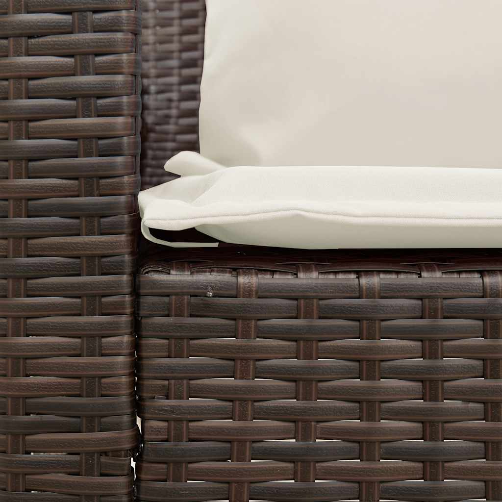 Tuinbank Met Kussens Poly Rattan