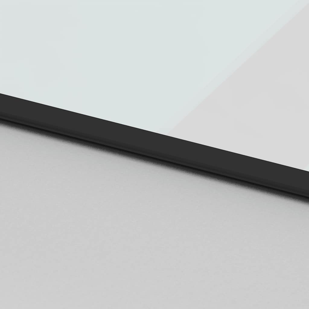 Schuifdeur Met Beslagset 76X205 Cm Gehard Glas Zwart