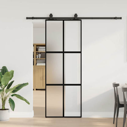 Schuifdeur Met Beslagset 90X205 Cm Gehard Glas