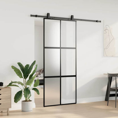Schuifdeur Met Beslagset 90X205 Cm Gehard Glas