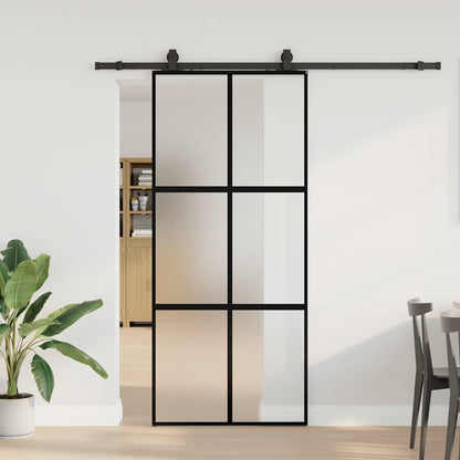 Schuifdeur Met Beslagset 90X205 Cm Gehard Glas